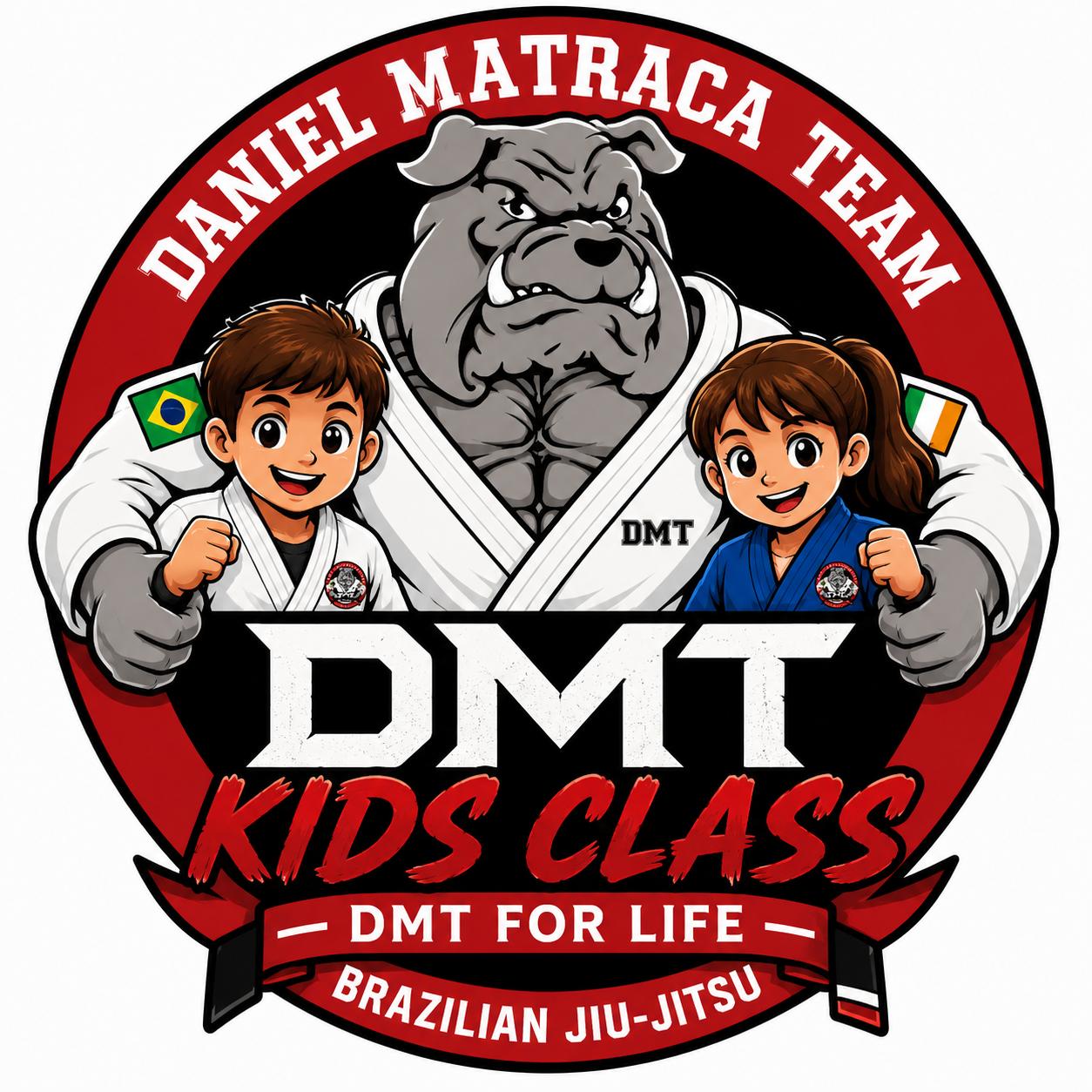 Children training Brazilian Jiu Jitsu at DMT Dublin